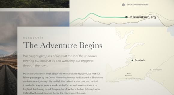 Animated Map Path for Interactive Storytelling